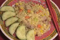 Chinese Pork And Eggs Fried Rice